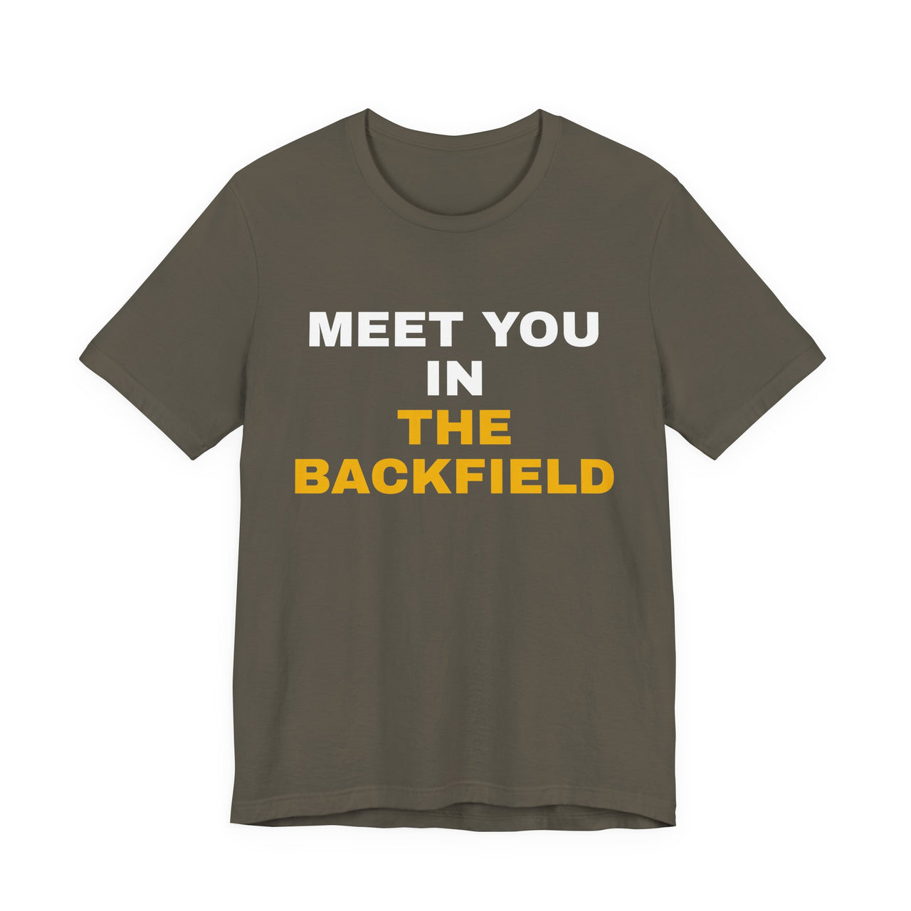 Meet You In The Backfield — Football T-Shirt