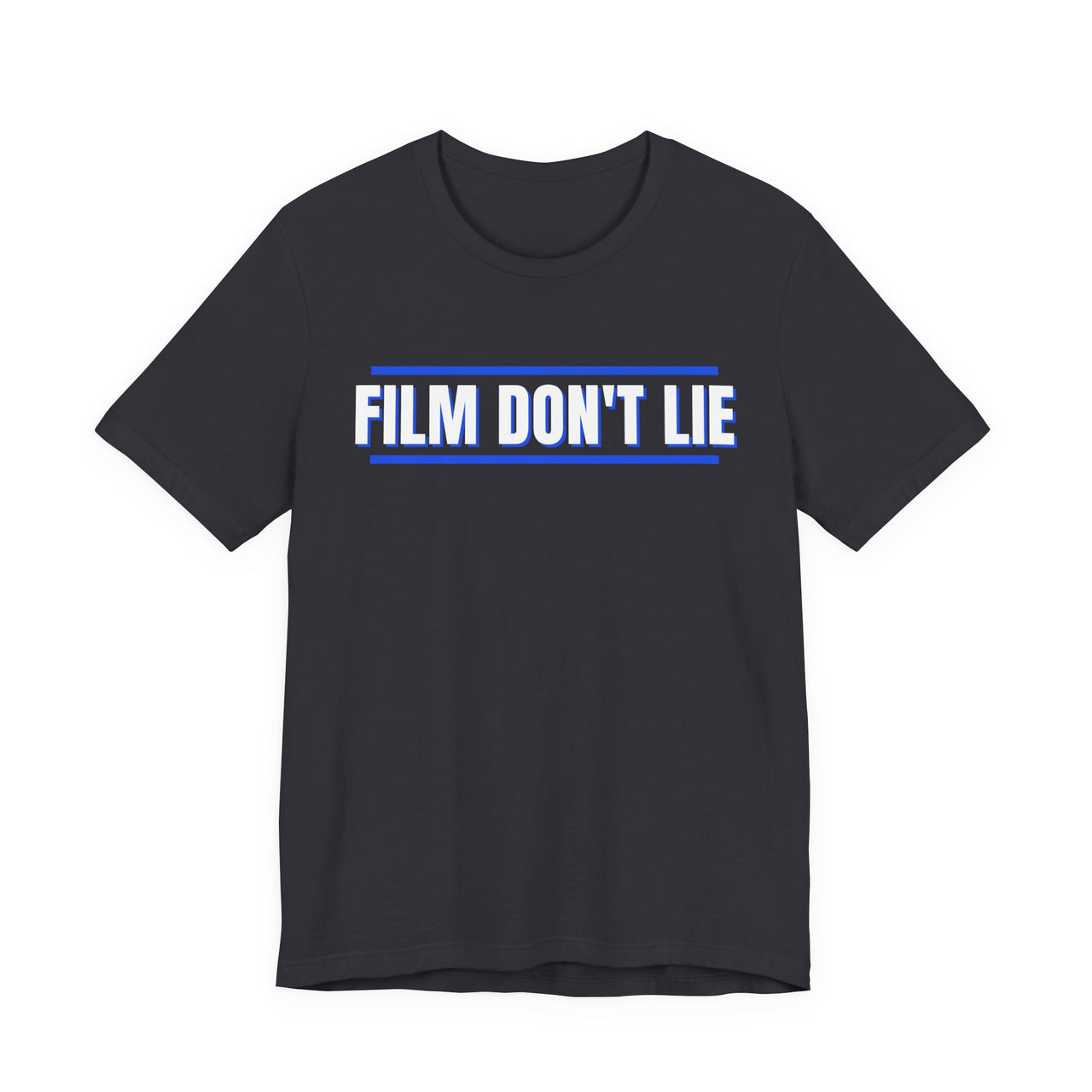 Film Don't Lie (Royal / Gray) — Football T-Shirt