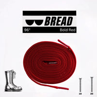 Thumbnail for Bread No-Tie Elastic Shoelaces – Bold Red