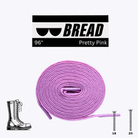 Thumbnail for Bread No-Tie Elastic Shoelaces – Pretty Pink