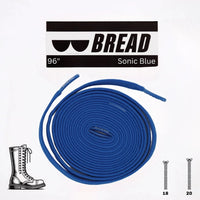 Thumbnail for Bread No-Tie Elastic Shoelaces – Sonic Blue