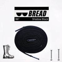 Thumbnail for Bread No-Tie Elastic Shoelaces – Shadow Black