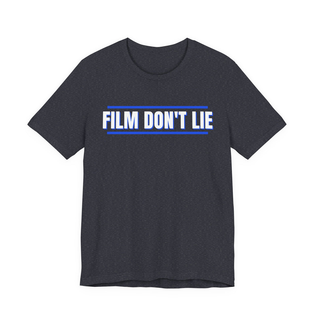 Film Don't Lie (Royal / Gray) — Football T-Shirt