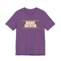 Thumbnail for Dugout Dictator — Baseball T-Shirt