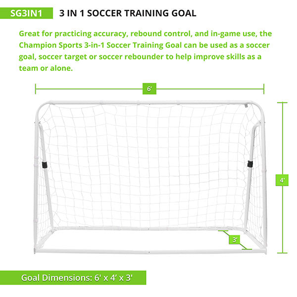 3-IN-1 SOCCER TRAINING GOAL