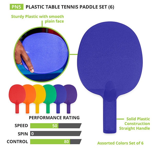 Plastic Table Tennis Paddle