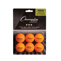 Thumbnail for 3-Star Tournament Table Tennis Balls, 6 Pack