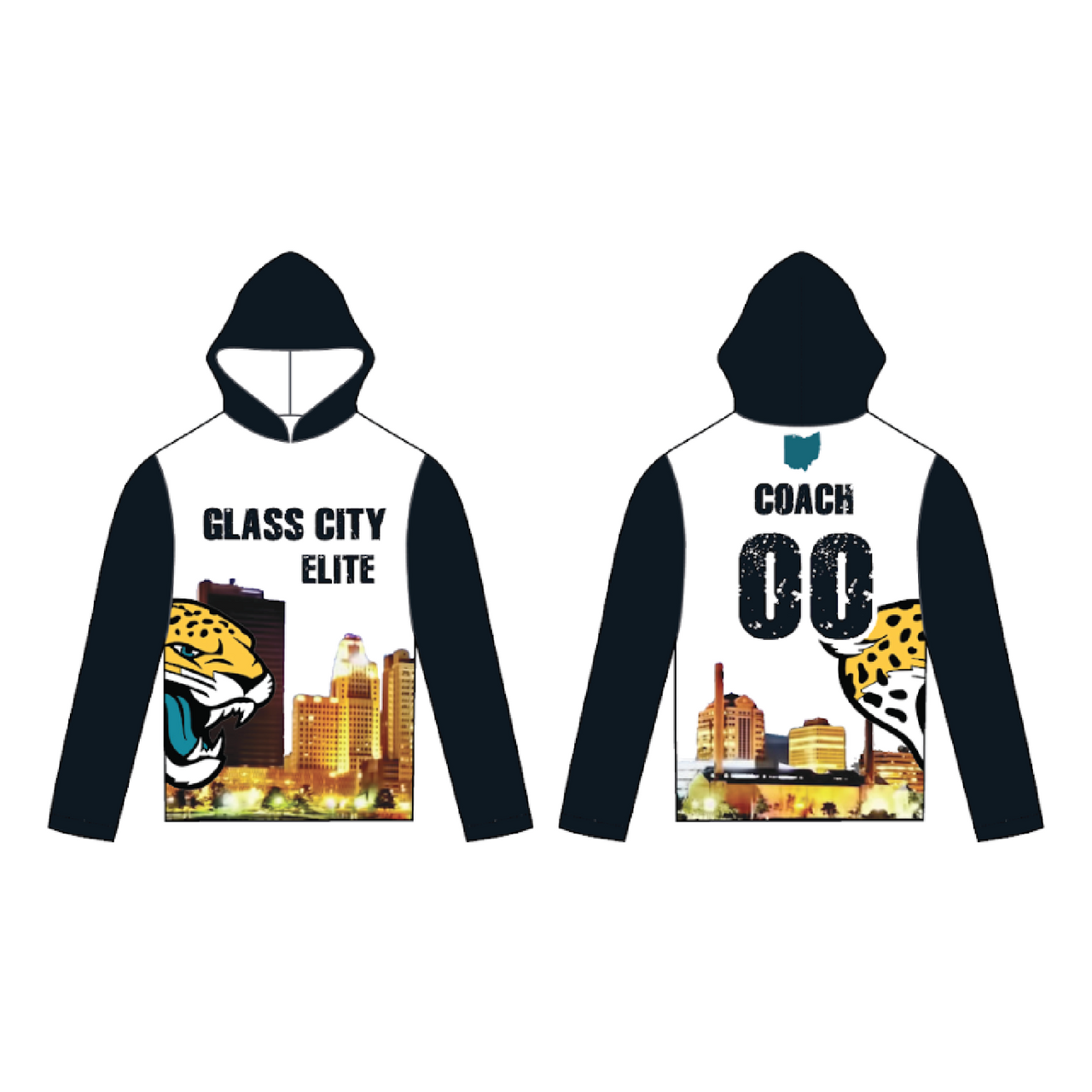 Hooded Travel T-Shirt – Long Sleeve example 1