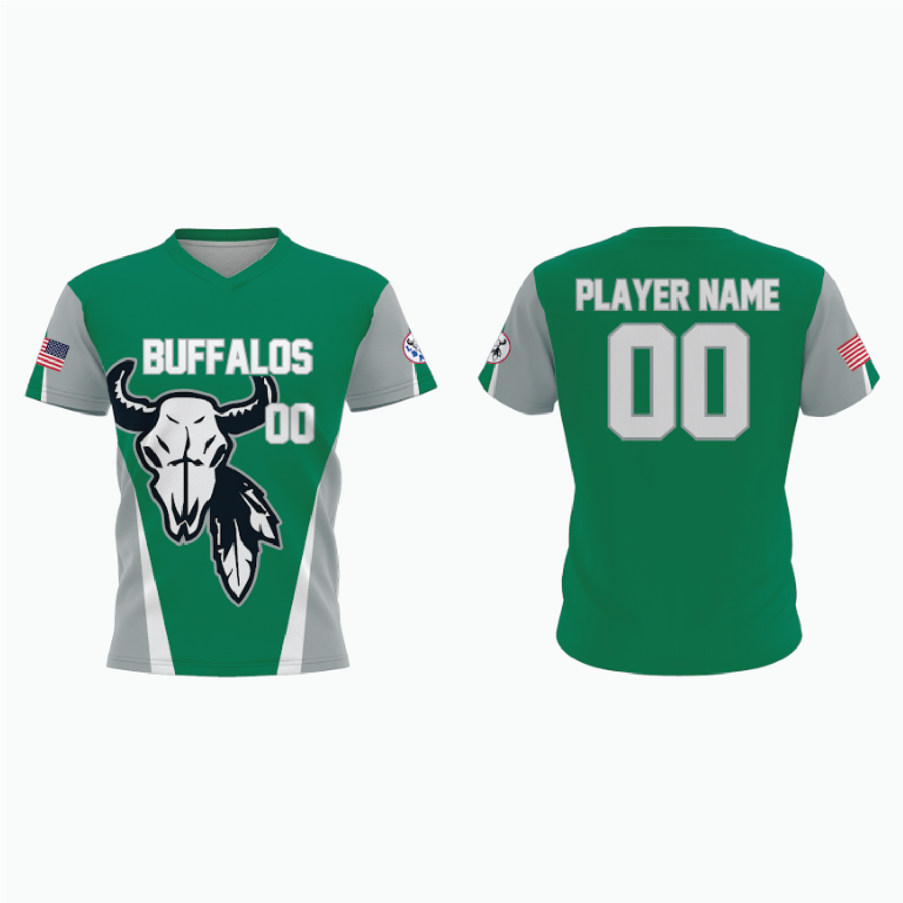 V-Neck Pullover Baseball Jersey example 1