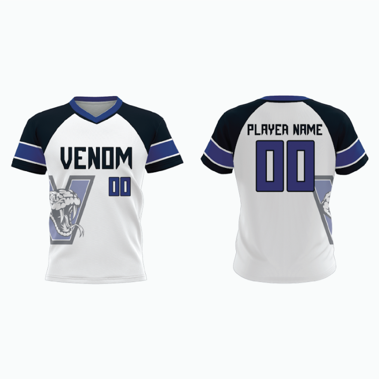 V-Neck Pullover Baseball Jersey example 2