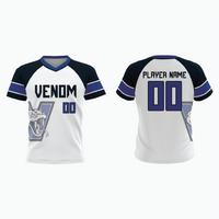 Thumbnail for V-Neck Pullover Baseball Jersey example 2