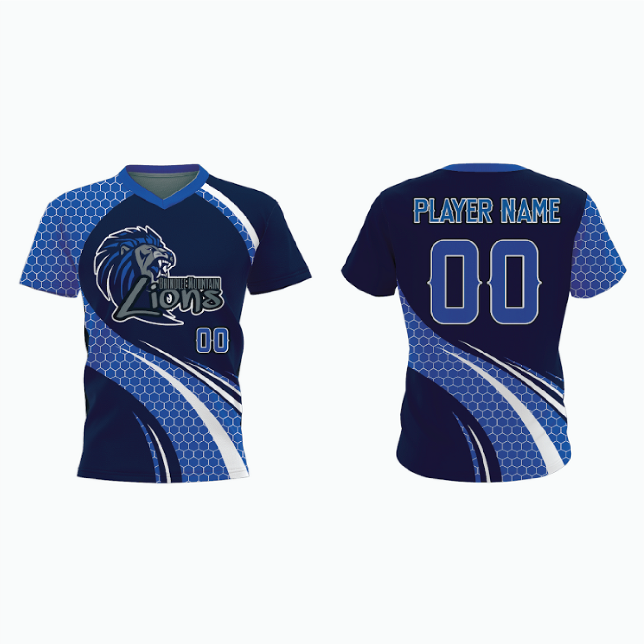 V-Neck Pullover Baseball Jersey example 3