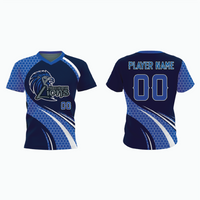 Thumbnail for V-Neck Pullover Baseball Jersey example 3