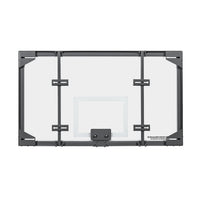 Thumbnail for Glass basketball backboard rear view showing the mounting structure — 72