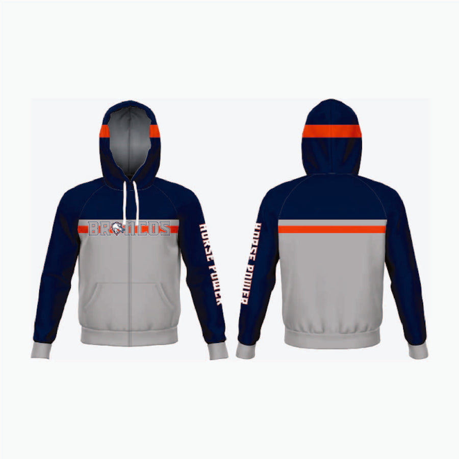 Full-Zip Hooded Warm-Up Jacket example 1