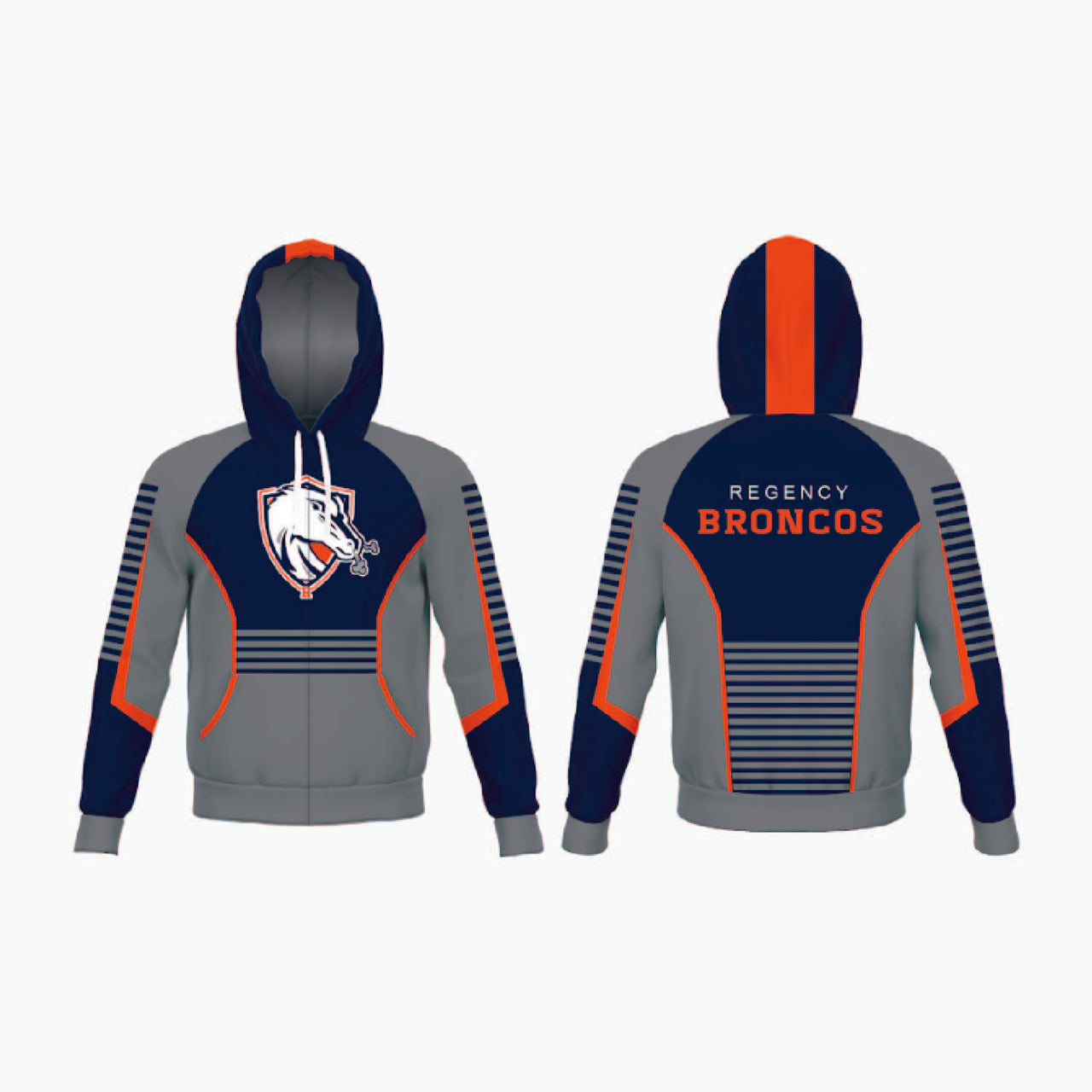Full-Zip Hooded Warm-Up Jacket example 6