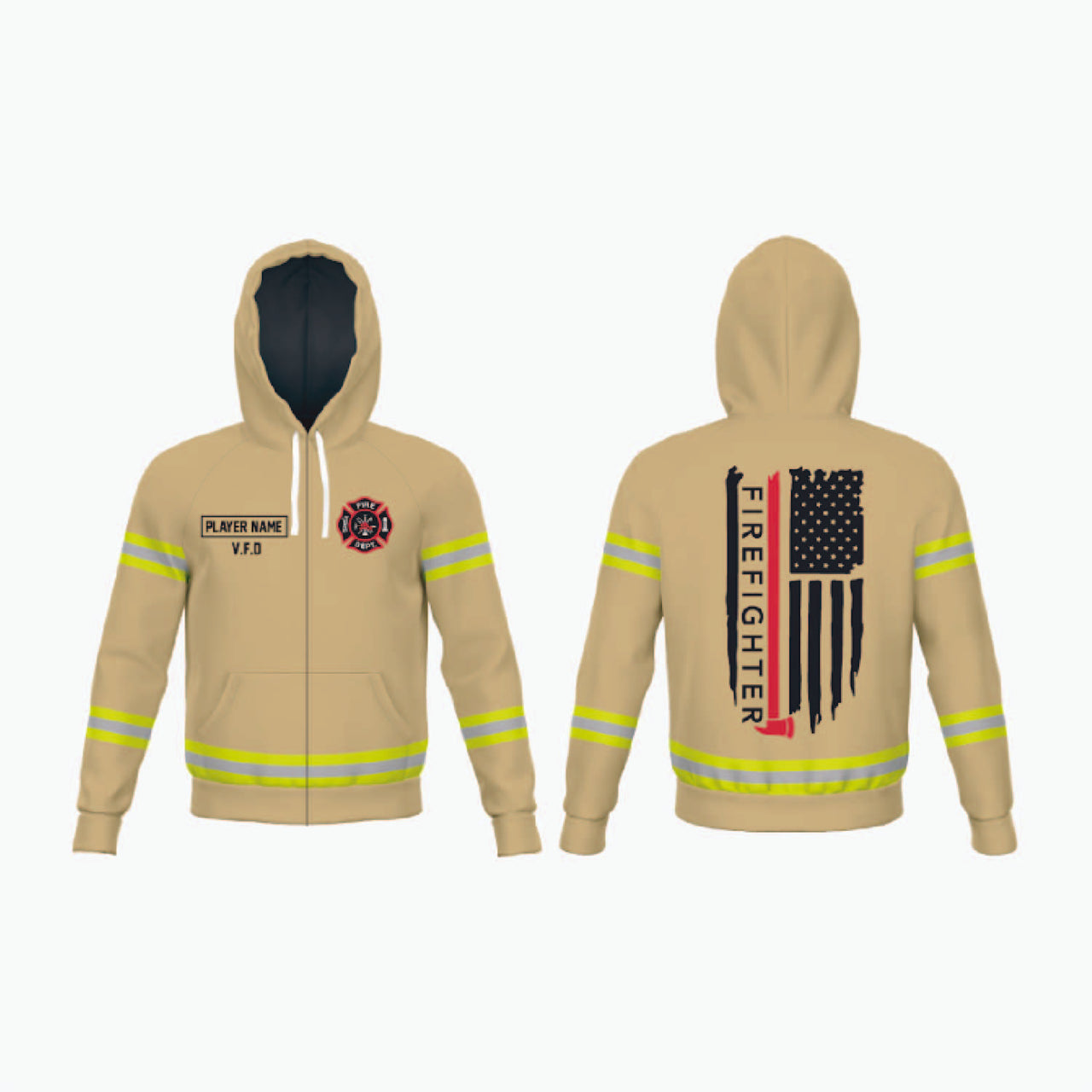 Full-Zip Hooded Warm-Up Jacket example 8