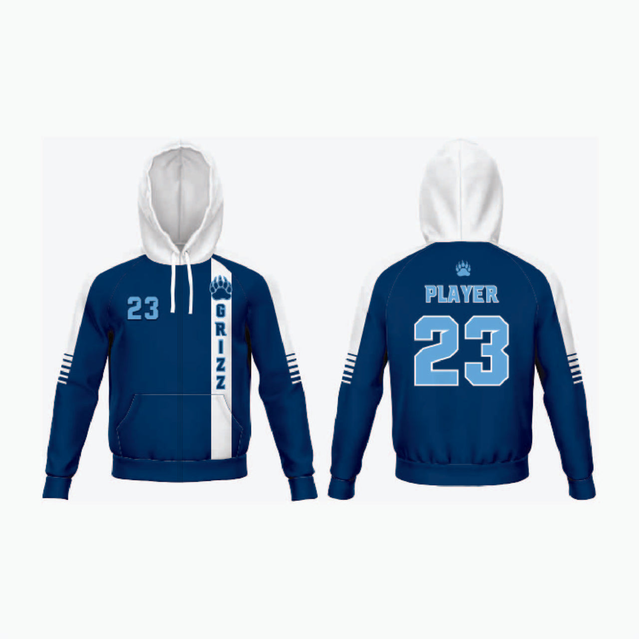 Full-Zip Hooded Warm-Up Jacket example 9