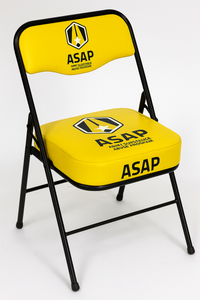Thumbnail for Yellow folding chair with 