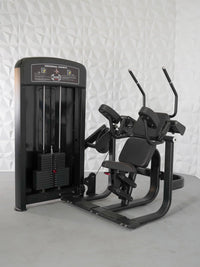 Thumbnail for Elite Selectorized Ab Crunch Machine - Muscle D Fitness - Commercial Grade - Adjustable Seat - Pin Selectorized - Abdominal Workout