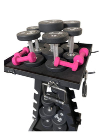 Thumbnail for Accessory Rack - Muscle D Fitness - Sturdy Cable Attachment Storage (Rack Only)