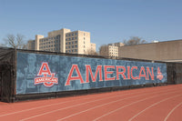 Thumbnail for Track windscreen with graphics at american university.