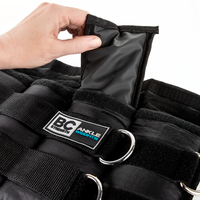 Thumbnail for BC Strength Ankle Weights, adjustable neoprene glute training cuffs sold as a set of two