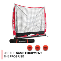 Thumbnail for 5x5 Baseball / Softball Net w/ 3 Weighted Balls & Strike Zone Target
