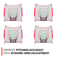 Thumbnail for 7x7 Original Sock It! Baseball / Softball Net w/ Neon Strike Zone Target