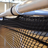 Thumbnail for Batting Tunnel Net - Indoor Multi-Sport (70 ft.L x 12 ft.W x 12 ft.H) (3/4 in. Knotless Nylon Mesh) (Black - UV Stabilized)