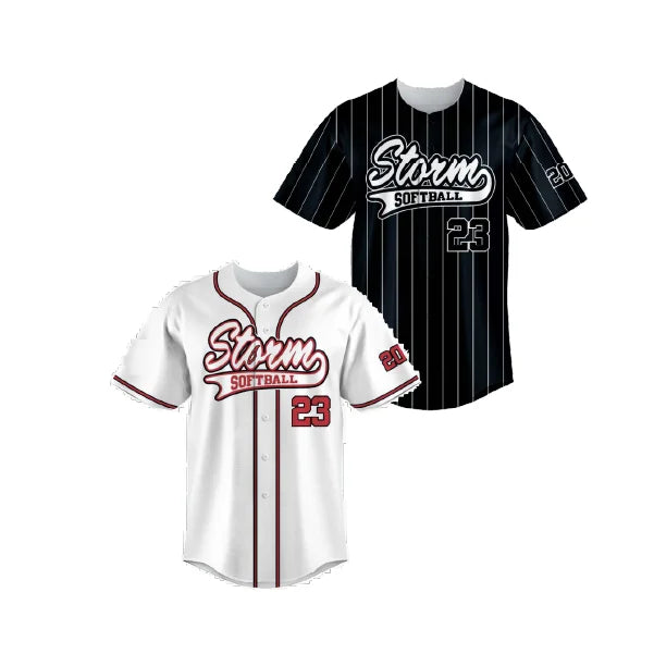 Home & Away Full-Button Softball Jersey Package