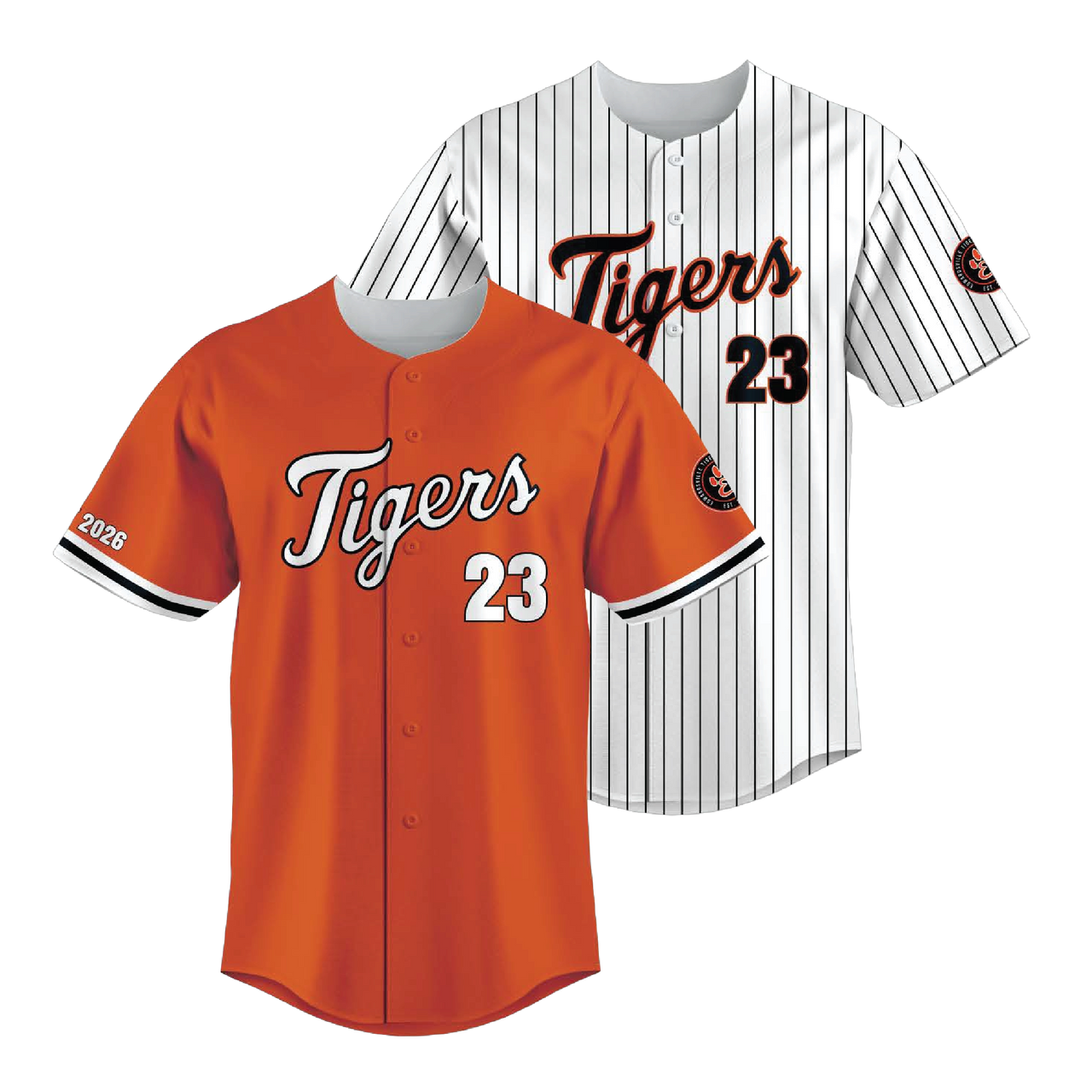 Home & Away Full-Button Baseball Jersey Package