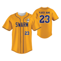 Thumbnail for Full-Button Baseball Jersey