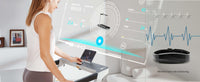 Thumbnail for Low Profile Treadmill - Muscle D Fitness - LED Display - Heart Rate Monitor - Flex Deck for Low Impact - Adjustable Speed - Phone / Tablet Holder