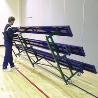 Thumbnail for Bleacher - 21 ft. (2 Row - Single Foot Plank) - Tip & Roll (Powder Coated)