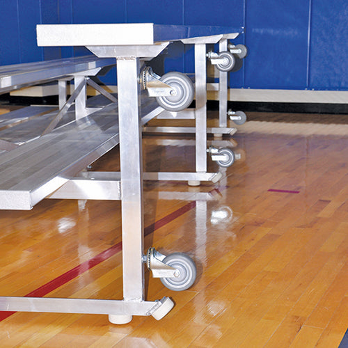 Bleacher - 27 ft. (2 Row - Single Foot Plank) - Tip & Roll