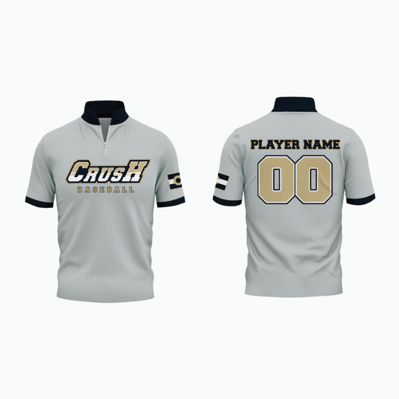 1/4 Zip Short Sleeve Batting Practice Jacket example 3