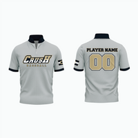Thumbnail for 1/4 Zip Short Sleeve Batting Practice Jacket example 3