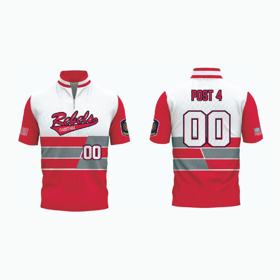 1/4 Zip Long Sleeve Batting Practice Jacket With Hood example 14