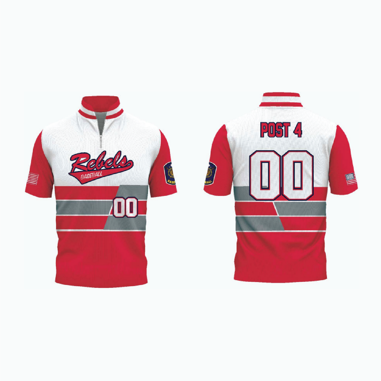1/4 Zip Short Sleeve Batting Practice Jacket example 14