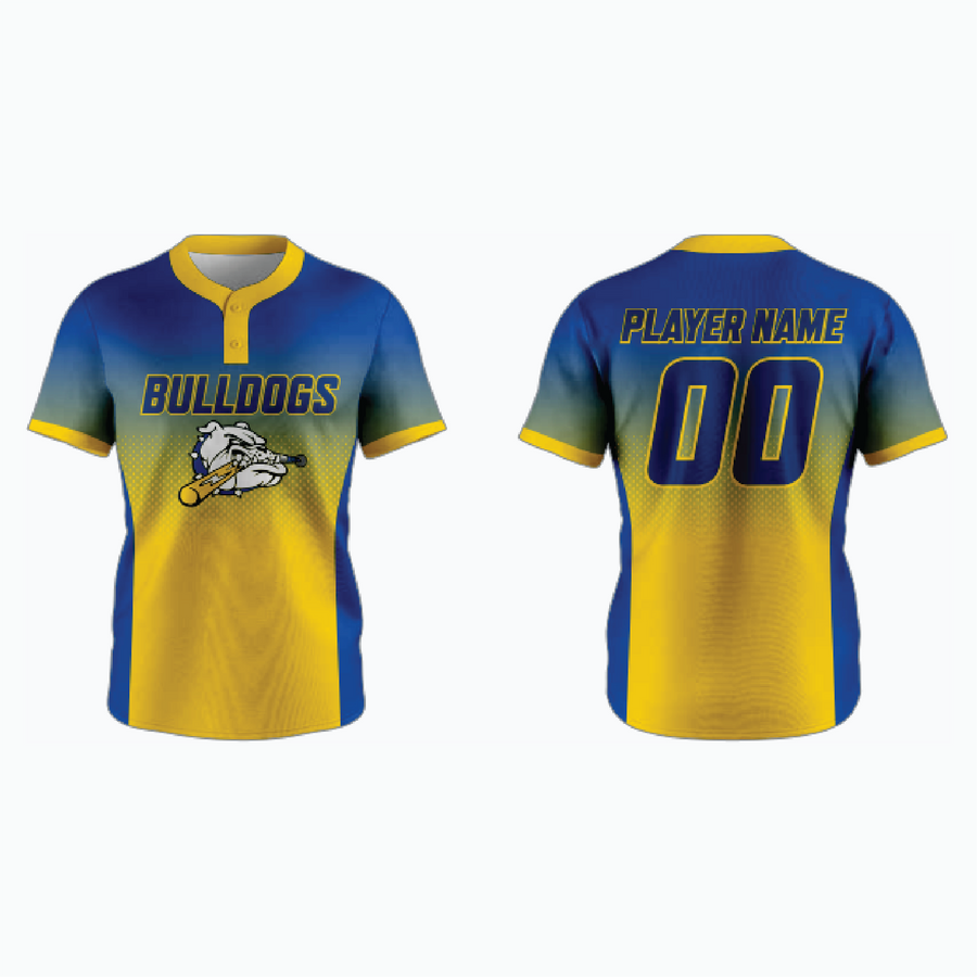 Pro 2-Button Drop V Placketed Baseball Jersey example 18