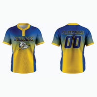 Thumbnail for Pro 2-Button Drop V Placketed Baseball Jersey example 18
