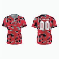 Thumbnail for Pro 2-Button Drop V Placketed Baseball Jersey example 19