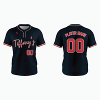 Thumbnail for Pro 2-Button Drop V Placketed Baseball Jersey example 20