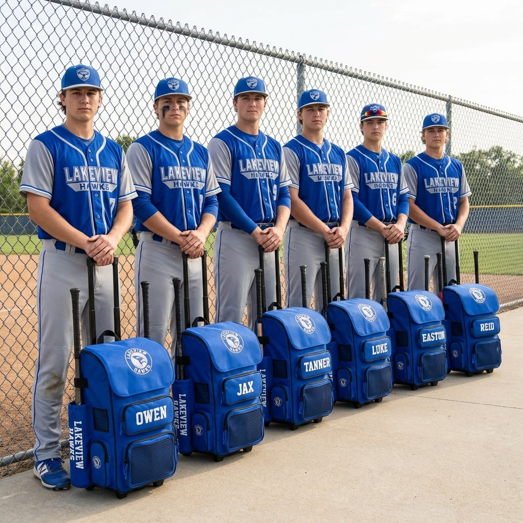 Custom Baseball Softball Backpack | Holds 4 Bats