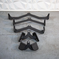 Thumbnail for Functional Grip Cable Attachment Kit - Black - Ergonomic Grip - Muscle D Fitness