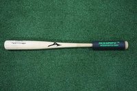 Thumbnail for Black ACEGRIPZ wood bat grip fitted on a wood bat handle