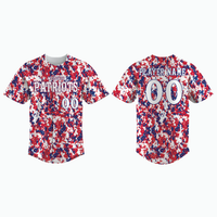 Thumbnail for Straight Hem Full-Button Baseball Jersey (Untucked Fit) example 3