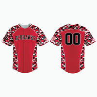Thumbnail for Straight Hem Full-Button Baseball Jersey (Untucked Fit) example 4