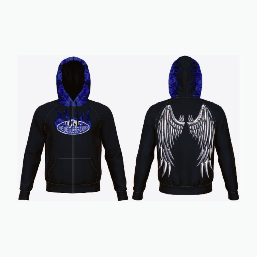 Full-Zip Hooded Warm-Up Jacket example 11